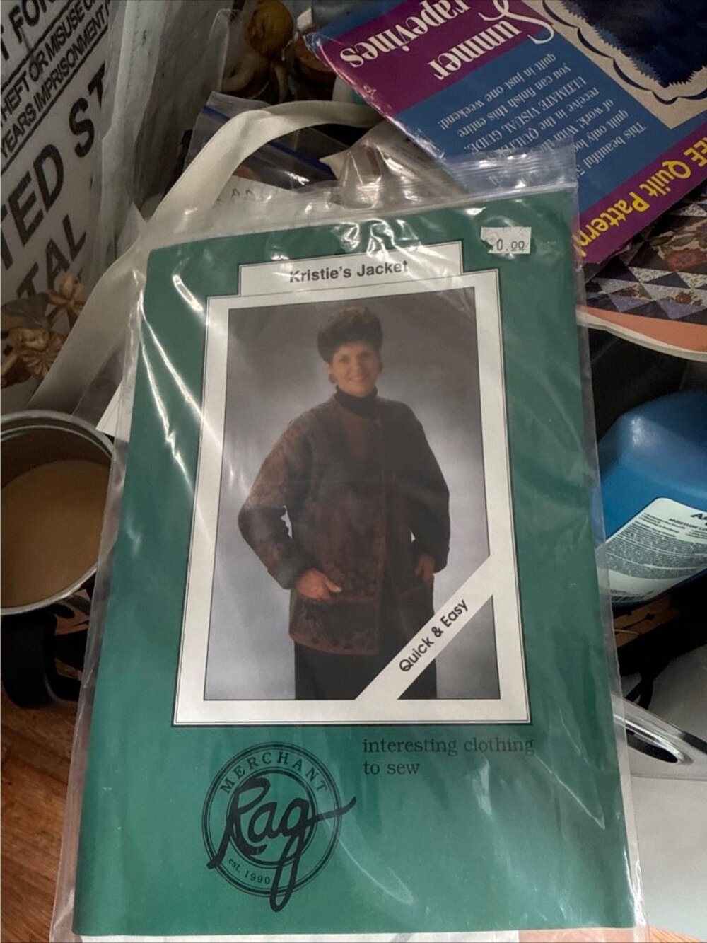 Kristies Jacket Sewing Pattern By Merchant Rag Quick & Easy To Sew